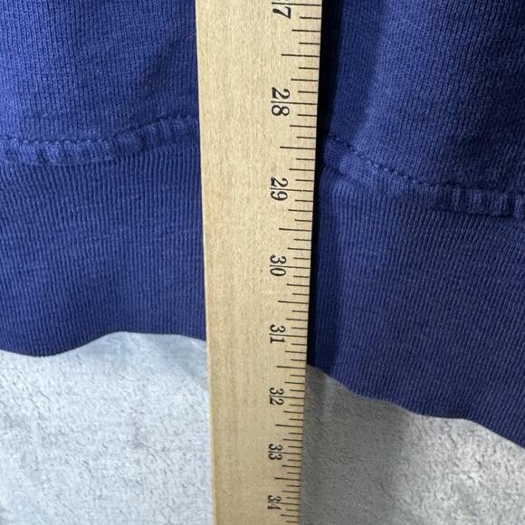 Polo Ralph Lauren Sweatshirt Mens 2XLT Tall Blue Mock Neck Henley Cotton Pocket - Picture 7 of 7